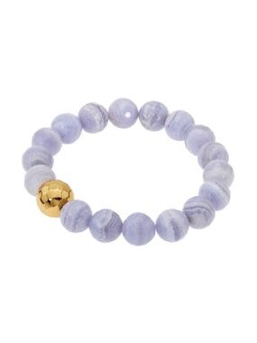 Gorjana NWT Blue Lace Agate Beaded Bracelet